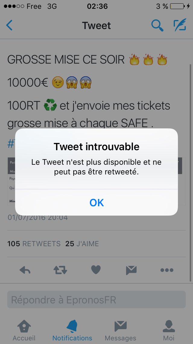 PronoOuf's tweet image. Pas cool que twitter bug ... Hein @EpronosFR