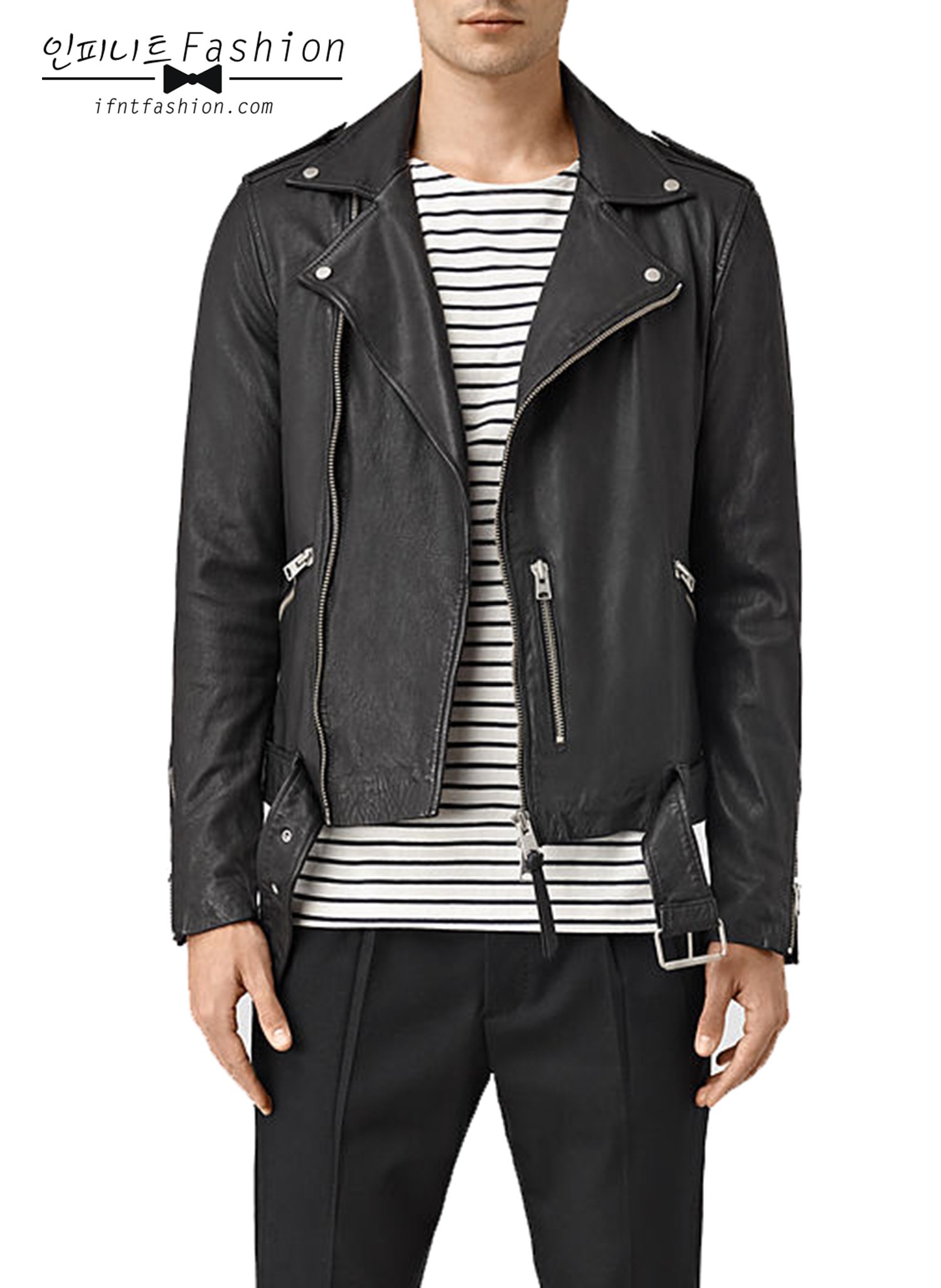 All saints kahawa leather best sale jacket