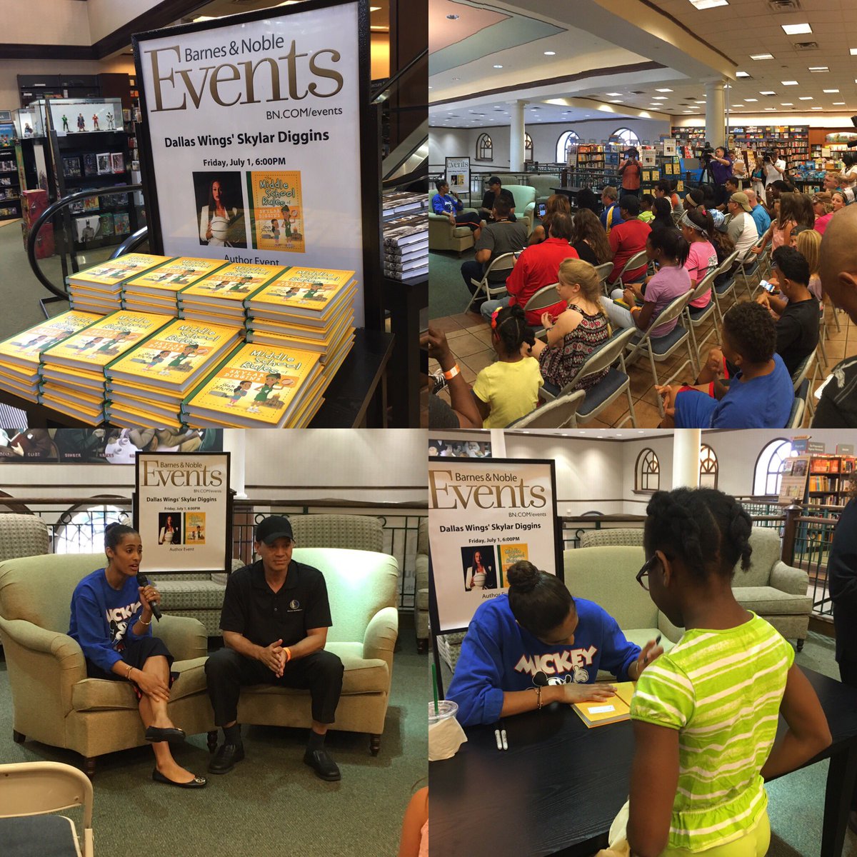 seankjensen's tweet photo. Thank you @BN_DallasLP, @RocNation and all the great @SkyDigg4 fans who came out to support her book launch! https://t.co/cFVy9G68tf