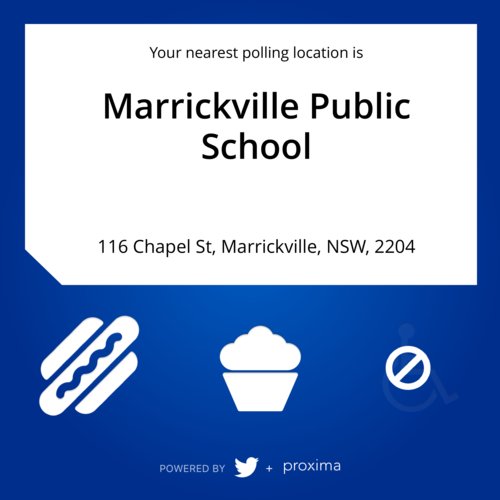 @erinrileyau I've got some great news, here's a place to check out on election day! #AusVotes