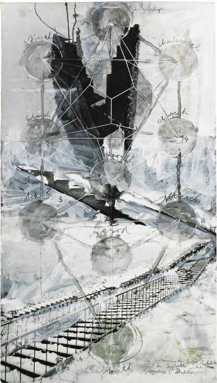 Anselm Kiefer - "Sefiroth" (2002) via @Mcquiabelho #art #arte #painting #contemporaryart #anselmkiefer