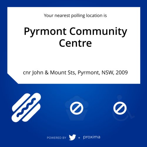 @taybenlor I've got some great news, here's a place to check out on election day! #AusVotes