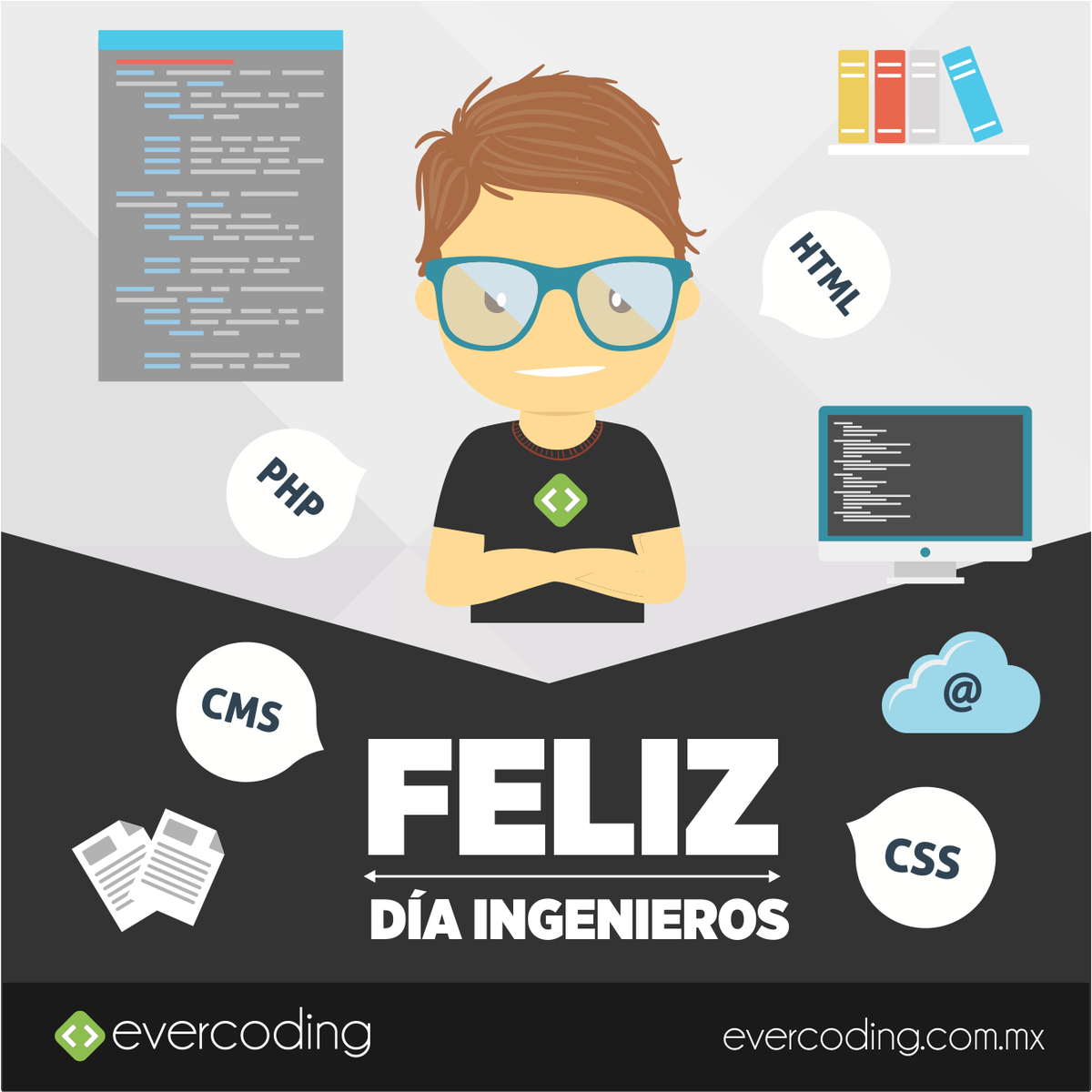 evercoding's tweet image. ¡¡¡FELICIDADES!!!, "Un ingeniero es el que ayuda a dar forma y solución a nuevas propuestas".