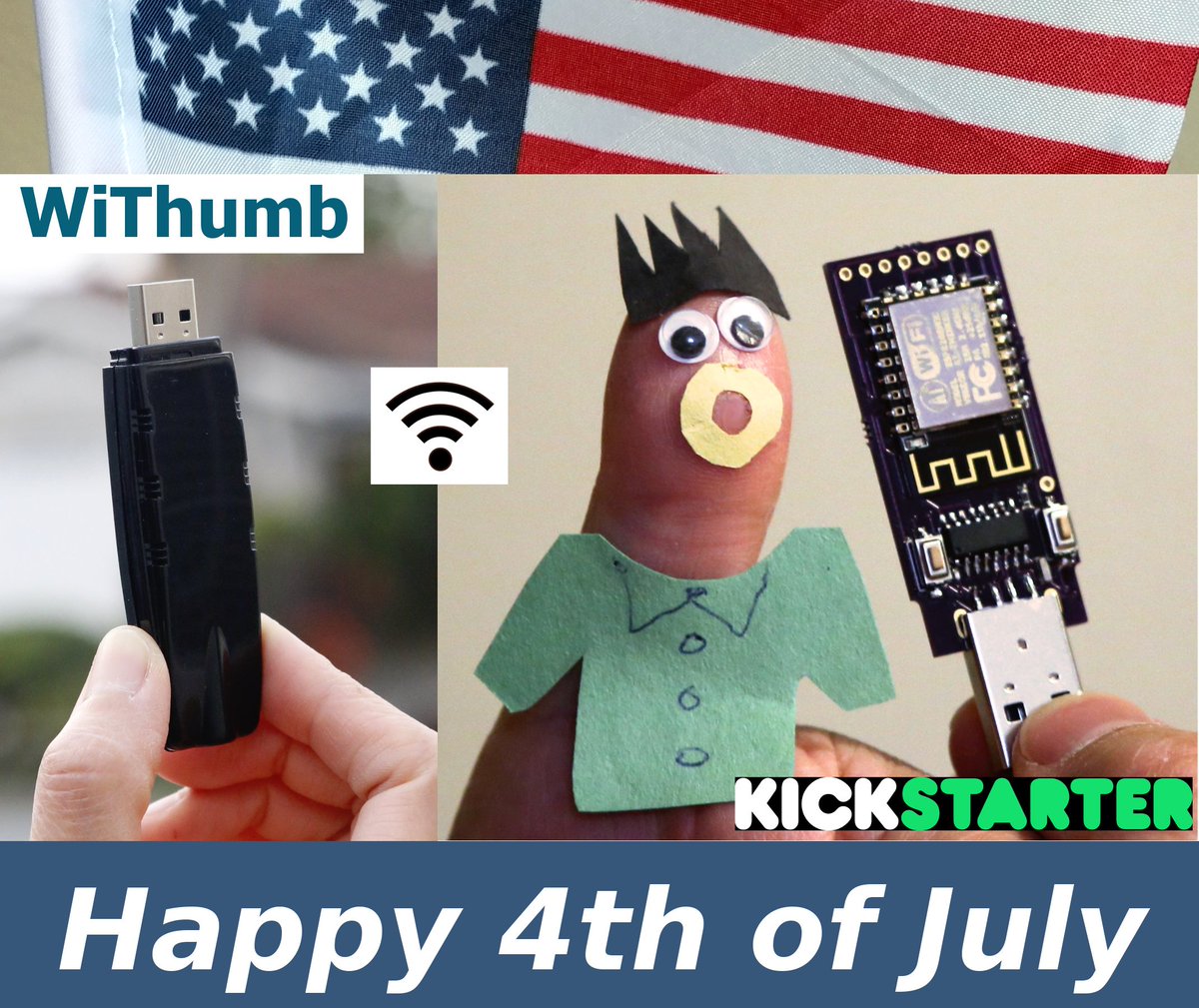 HackARobot's tweet photo. Happy #4thOfJuly
Perhaps you could control #fireworks with #WiThumb
KickStarter : https://t.co/17NzjrHmAM https://t.co/V1teNsqrdm