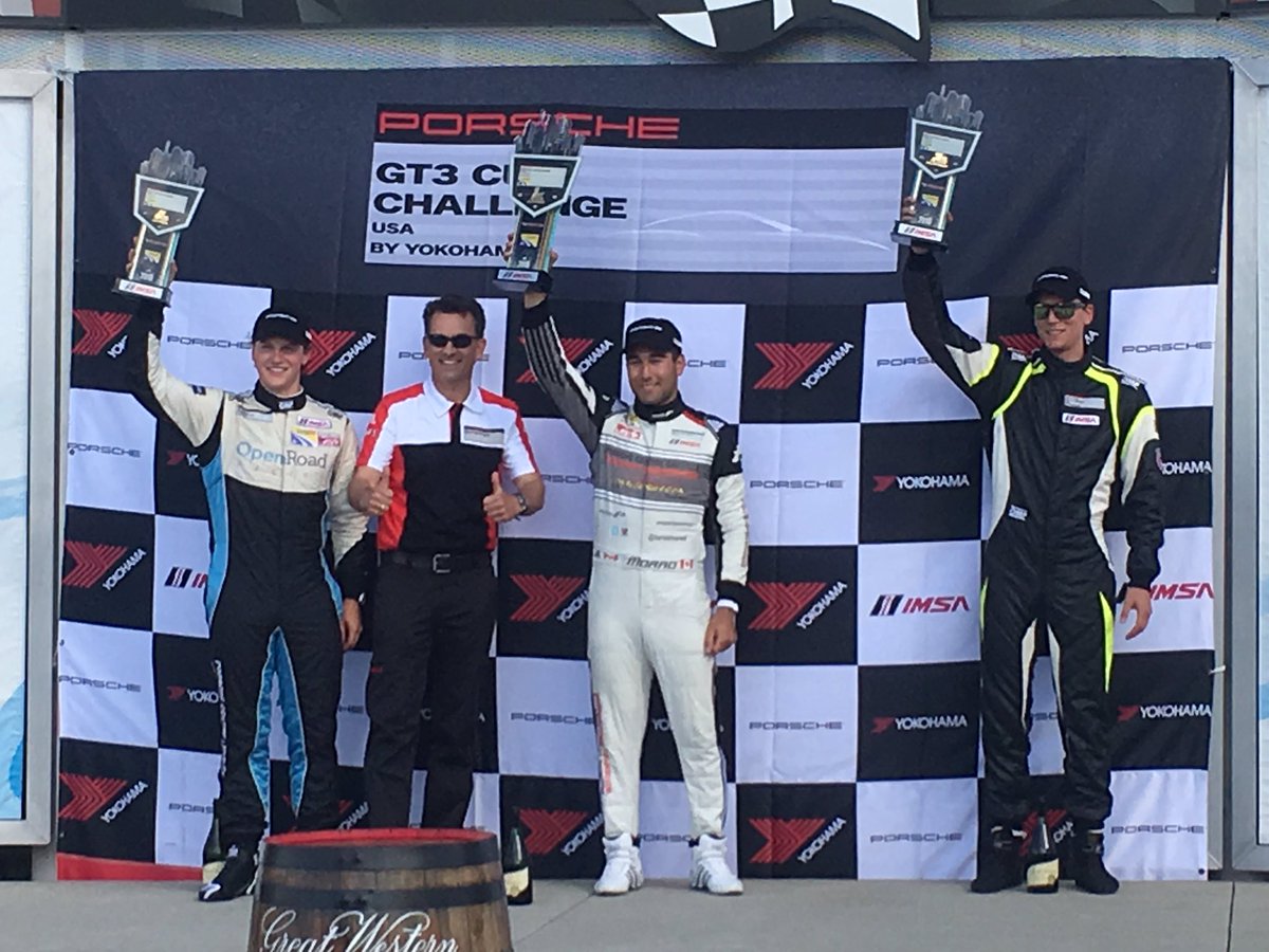 Viclovesracing's tweet photo. @FullTorqueGear @Scott_Hargrove @IMSA @Porsche Here is a podium photo! 👍🏆 https://t.co/eVLYVZVuO2