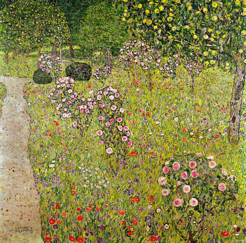 Fruit Garden with Roses - Gustav Klimt