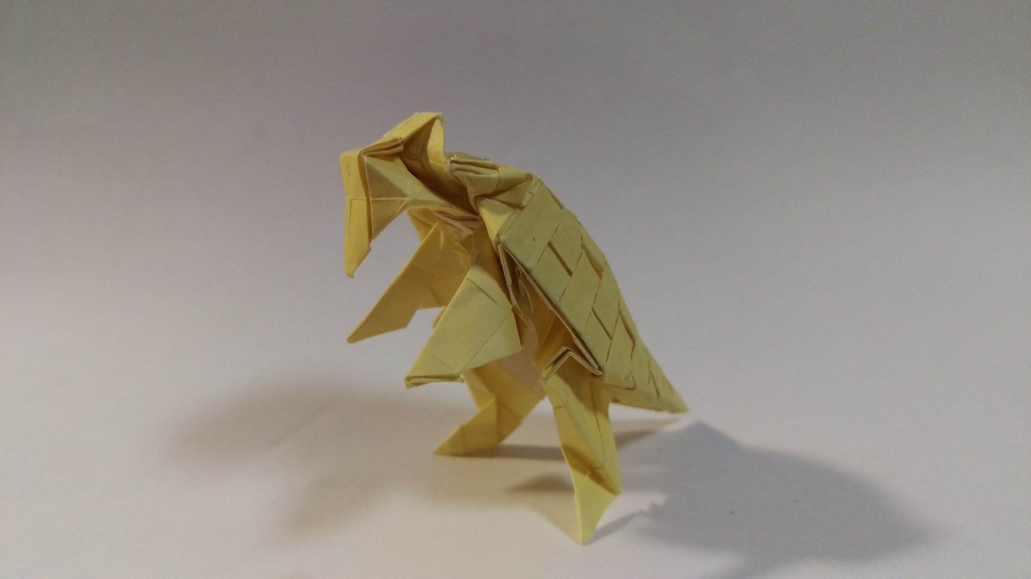 Mine Origami Pokemon Sandshrew 折り紙 ポケモン サンド 背中のことしか考えないと こんなんなるわ Shunさんのアンキロサウルスみたいにしたかった
