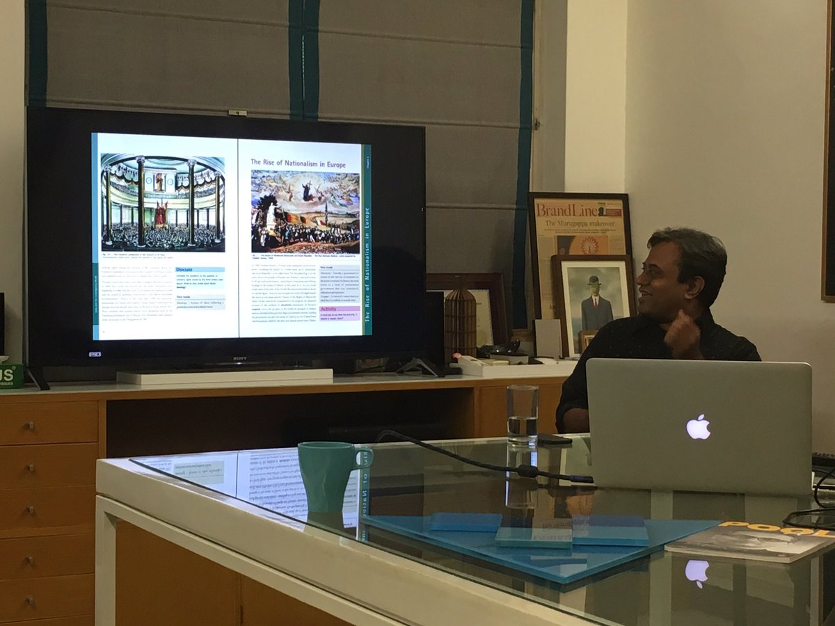 lopezdesign_com's tweet photo. @parthivshaw talking about the #journey of convincing ncert to incorporate #visuals in #schoolbooks @anthonyhlopez https://t.co/Ofc6qM9vqP