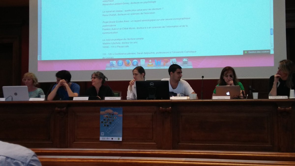 Communication des jeunes docteurs aux #RDEPIC485.  <a href="/AubrunFrederic/">Frédéric Aubrun</a> <a href="/tbihay/">Thomas Bihay</a> <a href="/CabocheClaire/">Claire Caboche</a> <a href="/RanaCHALLAH/">Rana CHALLAH</a> <a href="/So_SonyB/">Sony</a>