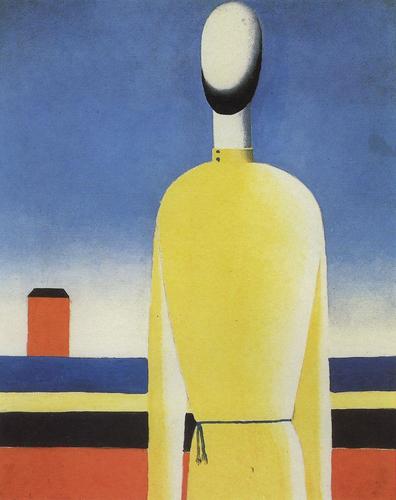 Complex Presentiment: Half-Figure in a Yellow Shirt goo.gl/ggYA10 #suprematism #fineart