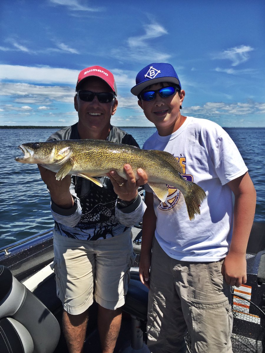 July started off with great fishing. Jordan from Rochester got the biggest walleye today, this 27.5" beauty C/R.