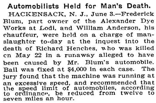 harrymccracken's tweet image. If we just restrict automobiles to a reasonable speed limit like 7 MPH, they'll be safe.
