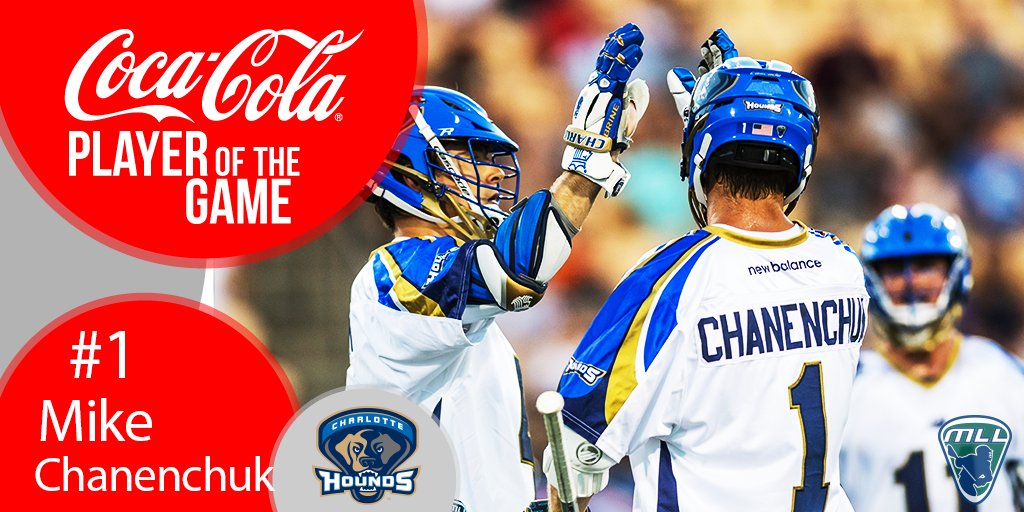 CharlotteMLL's tweet photo. With 6 goals (including the OT game-winner) plus 2 assists, @M_Channy is your @CocaCola Player of the Game #CLTvsATL https://t.co/fwDvYufqZR