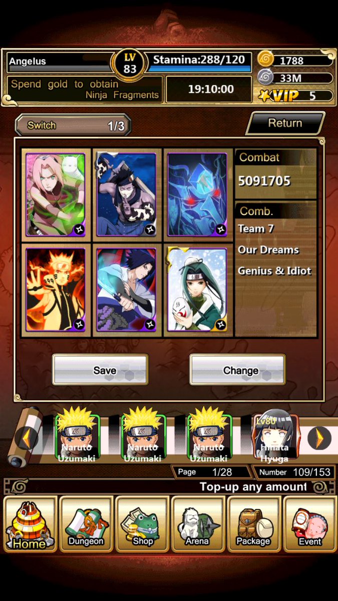 headtraumax's tweet photo. How do I beat Hanzo with my team 23-12 @NinjutsuSaga https://t.co/Vf1C1a7PZr