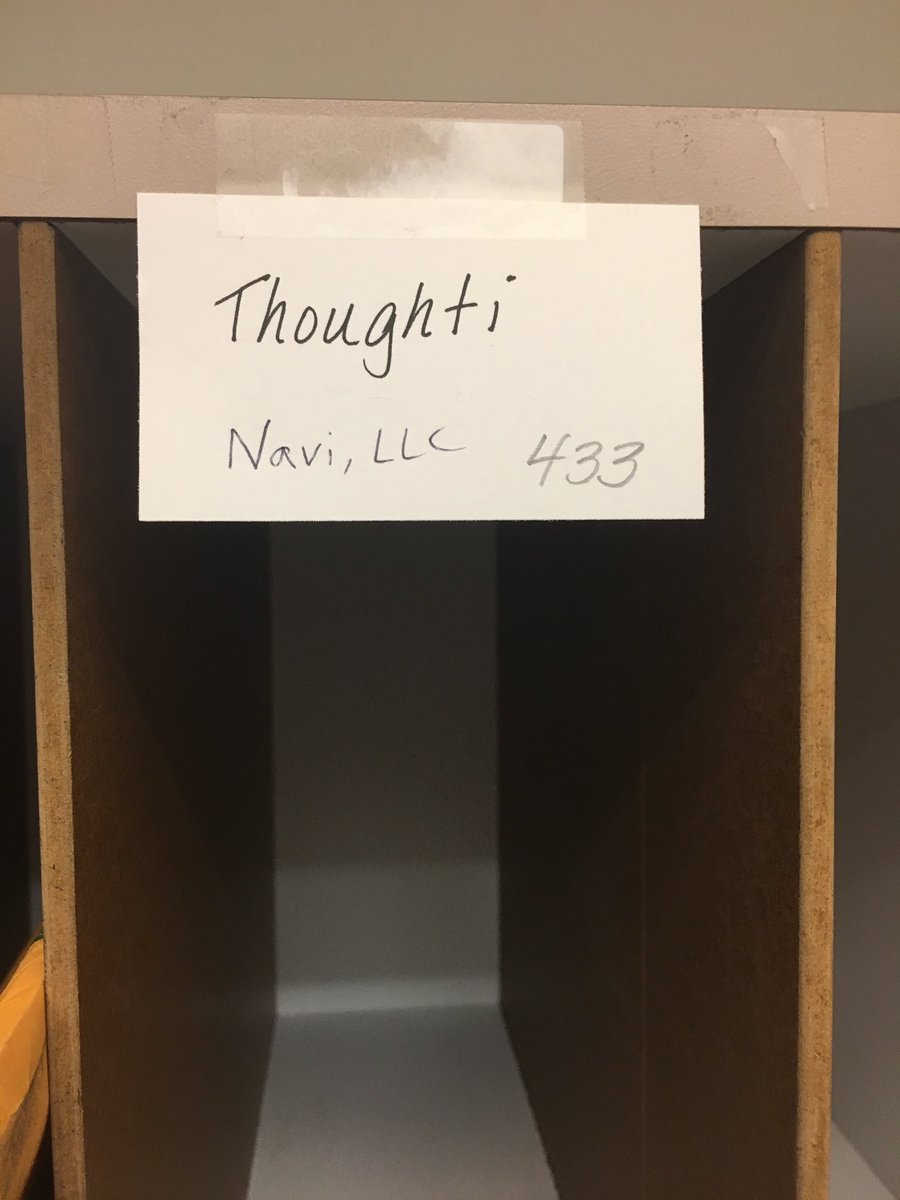 Navi's first mailbox #startup