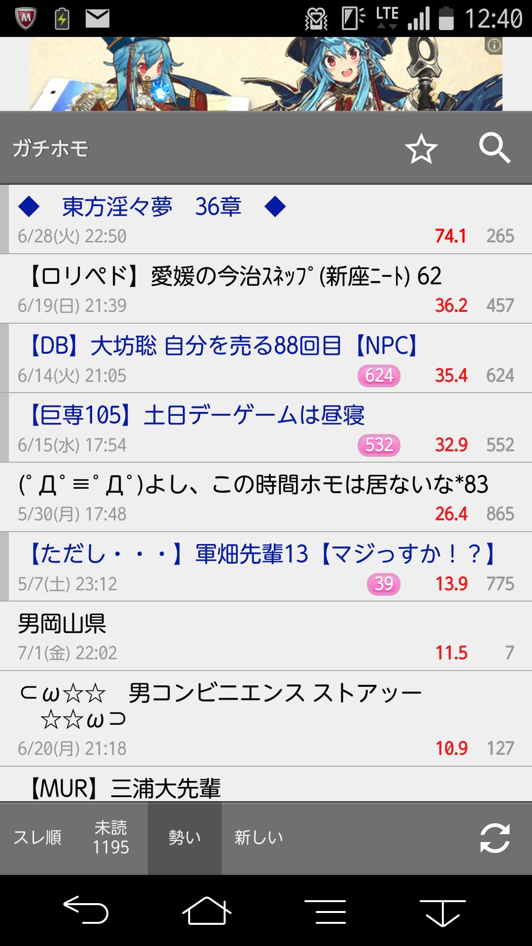 おすら Sur Twitter 常駐してる2chガチホモ板の東方淫々夢スレの勢いが板２位のスレにダブルスコア付けてて草 東方project板 の本スレより勢い上で全東方スレで最も勢いあってさらに草 アリスのブーツ刻んで食べたいとかクッソ汚い妄想ぶちまけてるだけやのに