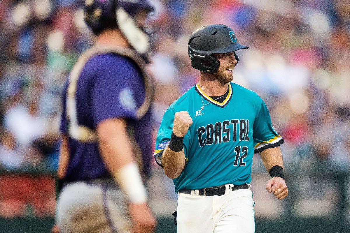 David Parrett, ex-Reiver and <a href="/CoastalBaseball/">Coastal Carolina Baseball</a> catcher, ends journey as a national champ: bit.ly/29nv20k