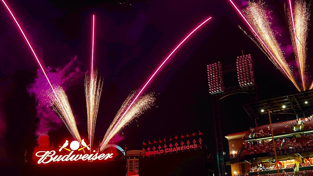An #STLCards winner + fireworks = Perfect night!