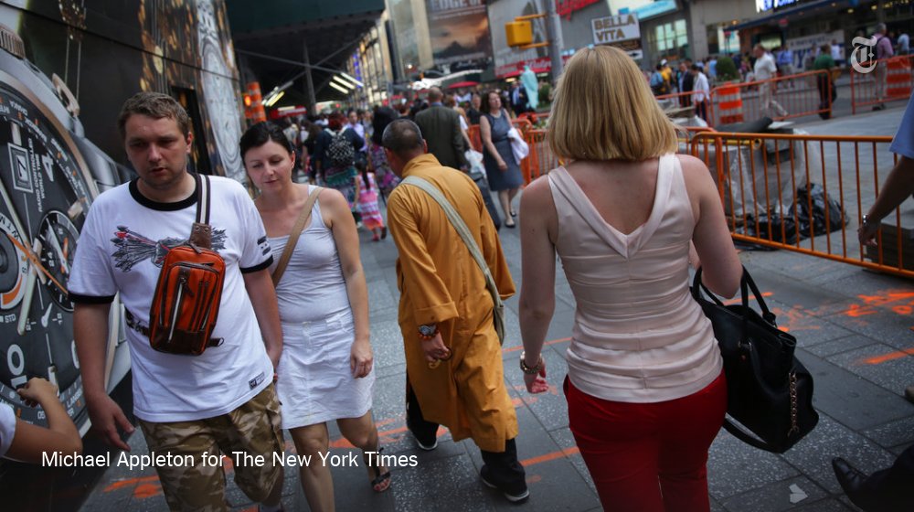 nytimes's tweet photo. The fake Buddhist monks are back, aggressively begging in New York and other cities https://t.co/PwkWyM6loi https://t.co/x7qbJ9iBwt