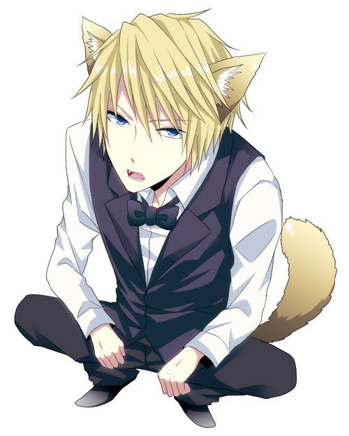 MonsterWithSign's tweet image. I just..what the hell?How did i become a fucking neko?*ear twitches*