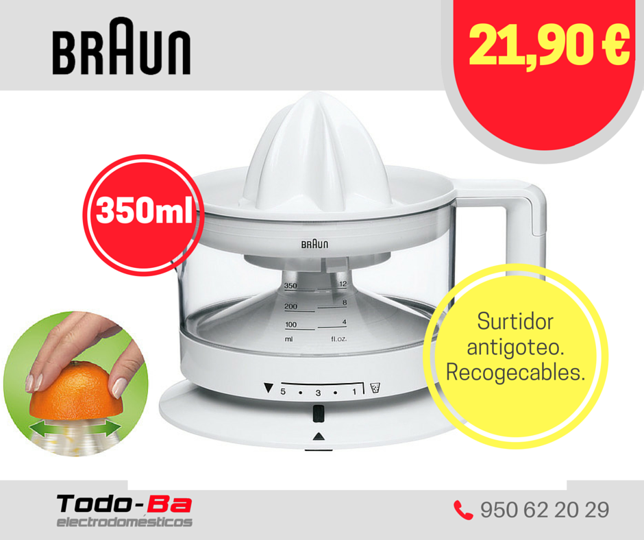 ¡Refrescante y vitamínico! Tu zumo de naranja natural cada mañana sin apenas esfuerzo por sólo con 21,40€ #Almería