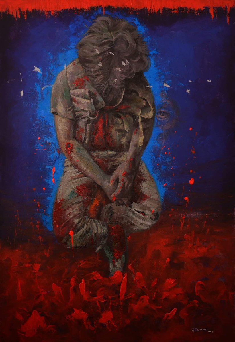 AlloumHoussam's tweet photo. #دير_الزور  #القورية
#alQuriyah #DeirezZor
#STOPRUSSIA
Mixed media on canvas
120x90 cm https://t.co/moo3IyYbLP