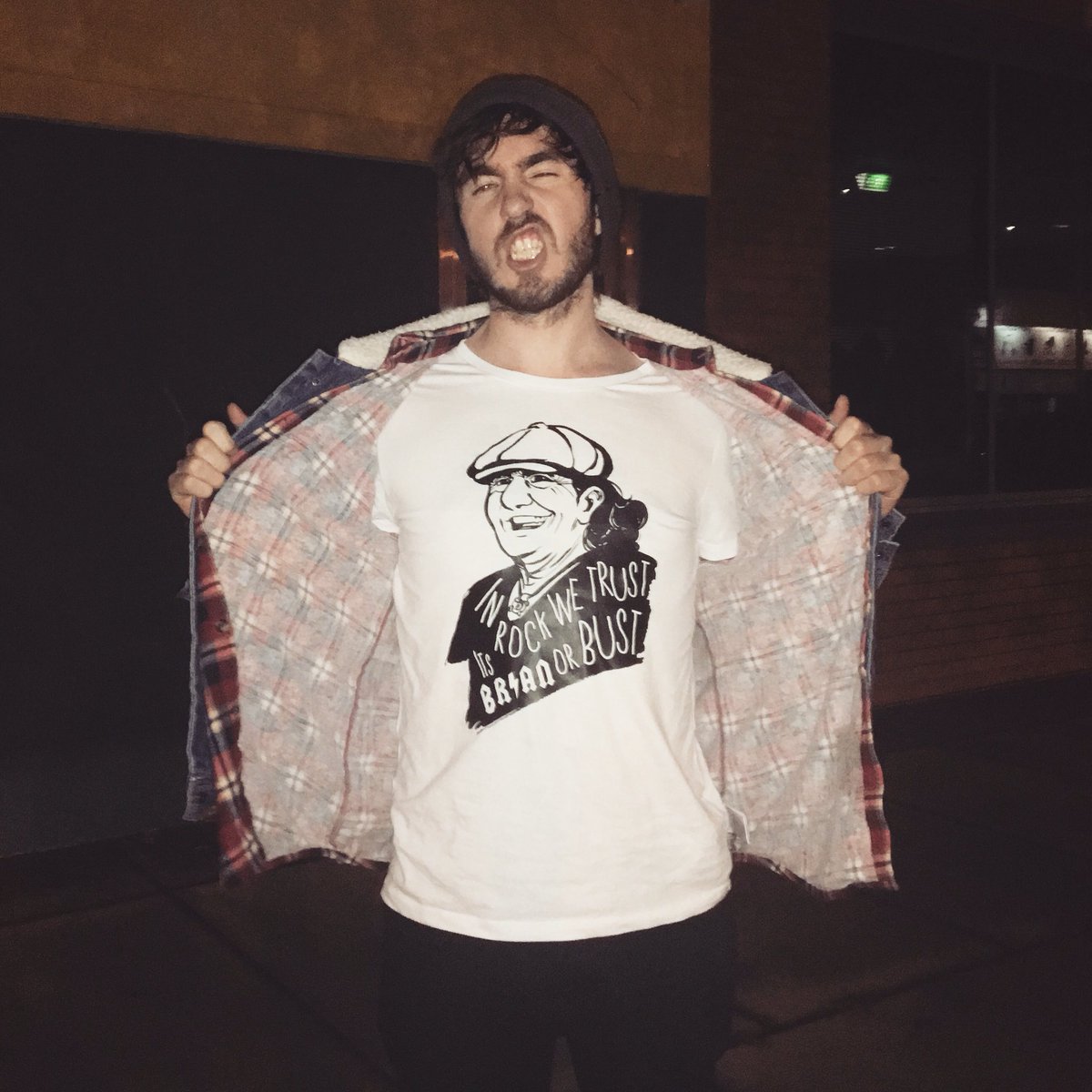 "In rock we trust, it's BRIAN or BUST" ⚡️ #TeamBrian #BrianJohnson #BrianOrBust #ACDC