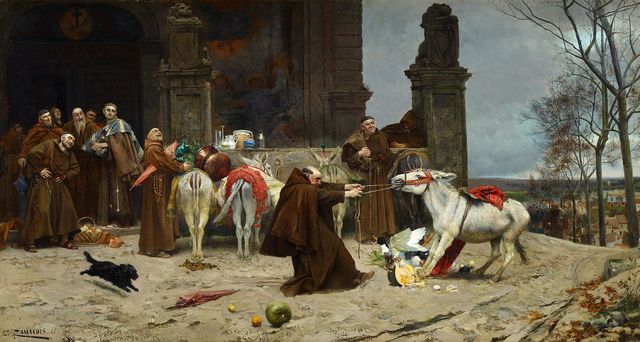 jpmonet's tweet photo. 1841年7月2日 エドワルド・サマコイス・イ・サバラがバスク地方ビルバオに生誕。
《修道院に戻る》(1868)カルメン・ティッセン美術館 https://t.co/UupPB2ISSZ