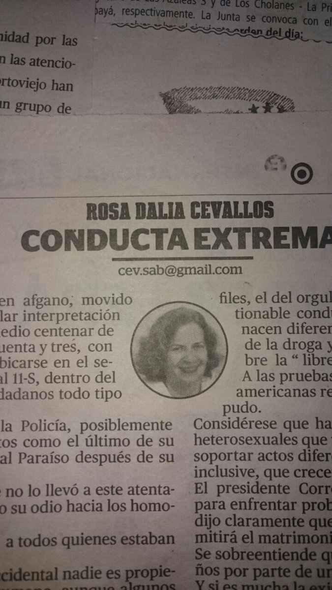 IgualdadYa1's tweet photo. Srs @eldiarioec esto es homofobia. Se les insta a rectificar o pedirle a editorialista q lo haga. Mejoren periodismo https://t.co/NjZSGATRIu