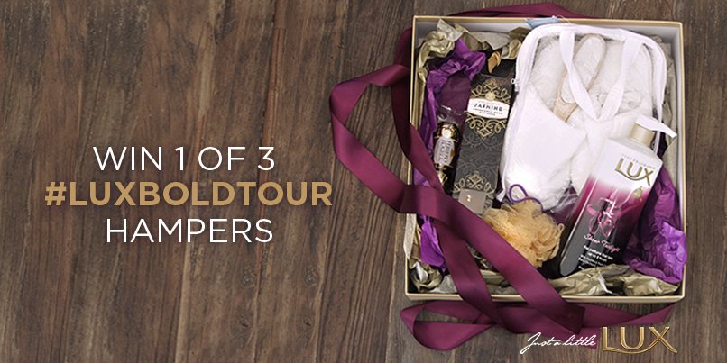 LUX brings out your BOLD this July. Retweet to stand a chance to WIN 1 of 3 #LUXBoldTour hampers.