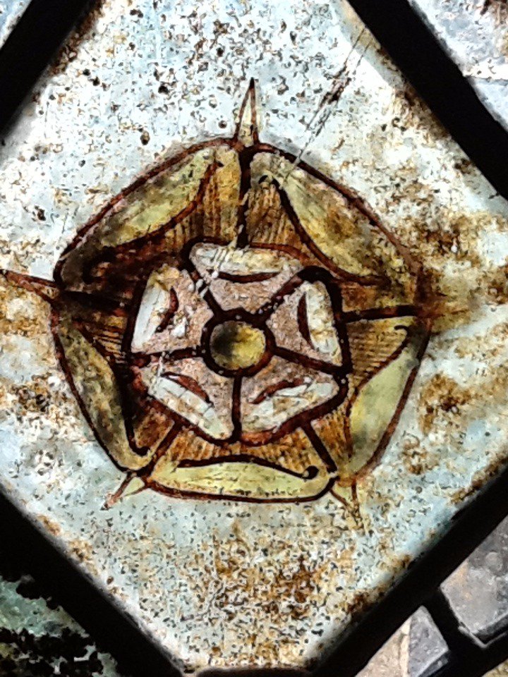 Yorkist iconic white rose in the rarely viewed upper room.
Beautiful...<a href="/FFChurch1/">FFChurch</a> <a href="/RichardIIICA/">Richard III Soc CA</a>