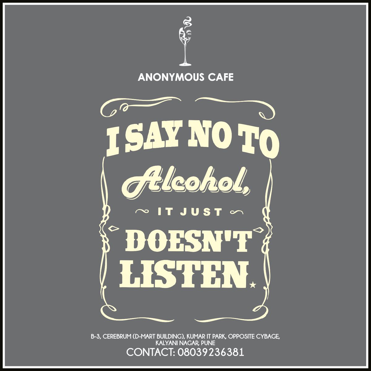 anonymous_pune's tweet photo. When the mind says no but the heart just won't have it! #AnonymousCafe
Call: 0803923681 for reservations! https://t.co/FXIbrYluuu