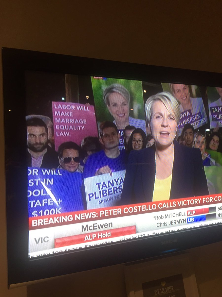 CJK1979's tweet photo. @karlstefanovic love it. Weekend at Bernies over the right shoulder #ausvotes https://t.co/BbMRVg9HXy