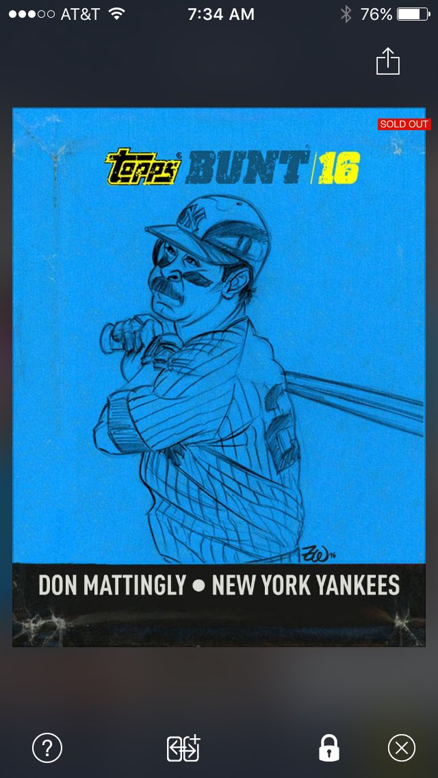 RyansPitch's tweet photo. Hey, look at that - my first Mattingly card in @ToppsBUNT !
#DonnieBaseball
@Marlins
@ToppsDigital #DigitalCollect https://t.co/qyw1K9uZKx