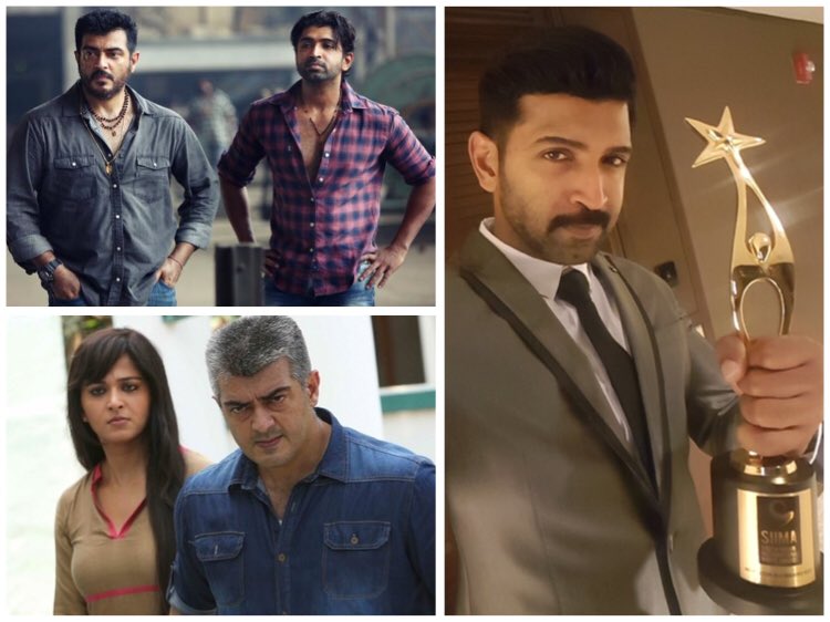Kuttram23's tweet photo. Hearty congratulations to our Hero @arunvijayno1 sir for winning Best Actor in Negative role for #YA at #SIIMA2016. https://t.co/jLrbzX8gFe