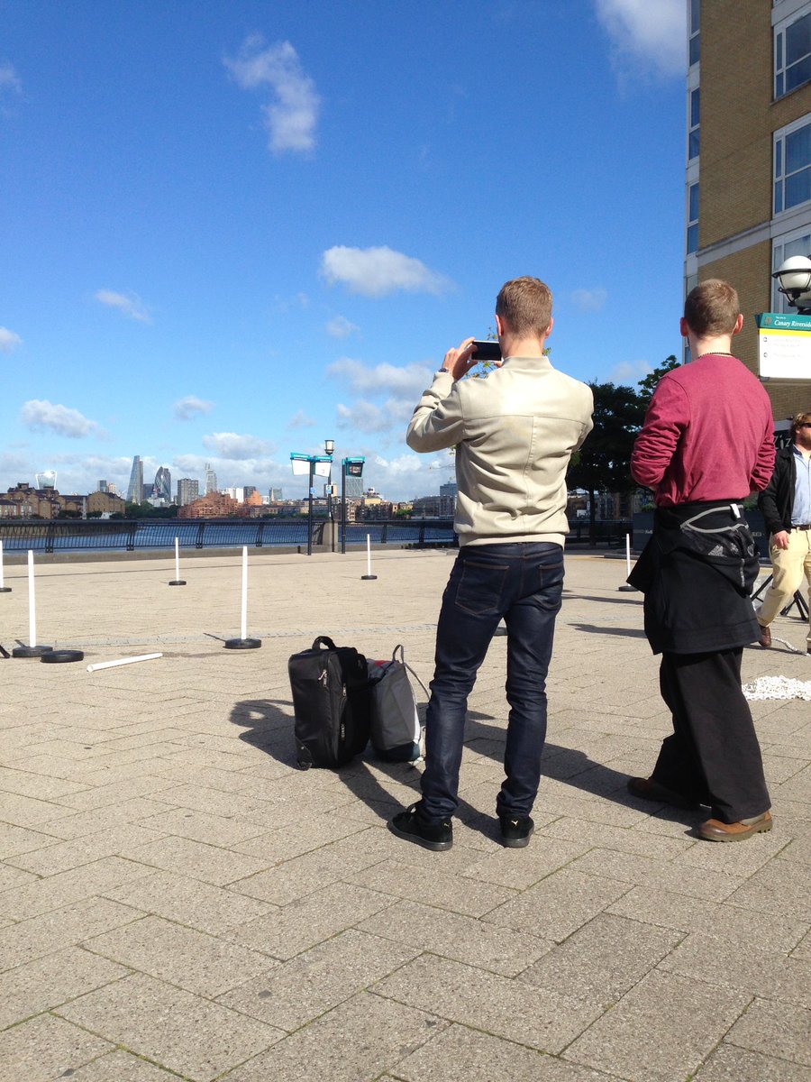 MiddletonCorpus's tweet photo. Rise&shine London! Setting up our performance space #GDIF2016 we're performing @ 1, 3.10 &4.45pm on the riverside https://t.co/5jflXzNq9t