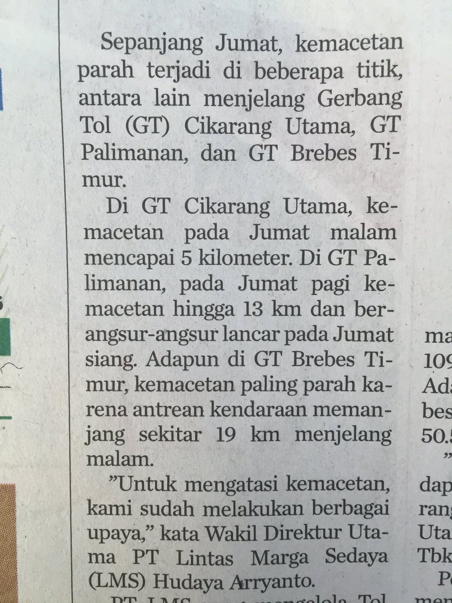 Gerbang Tol salah satu yg kontribusi kemacetan. Krn E-card &amp; palang otomatis abaikan fungsi manusia | <a href="/PTJASAMARGA/">PT. JASAMARGA</a>