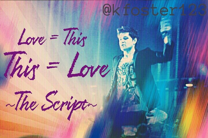 KirstyFos's tweet photo. #ScriptSongEdit #This=Love @thescript @TheScript_Danny @Sjames11James @Dizzychick01 @TS_Claudi @isa_abrantes https://t.co/NGN232rkoe