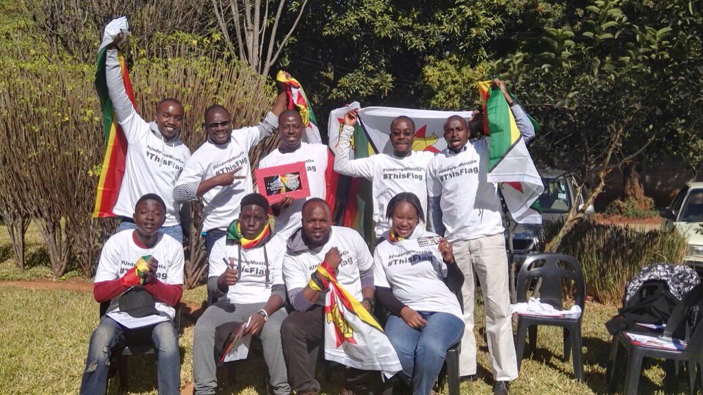 PastorEvanLive's tweet photo. #ThisFlag team ready to hit the streets of Harare right now with #UndengeMustGo petition @SirNige @ThisFlag1980 https://t.co/xd0uXY4Evk