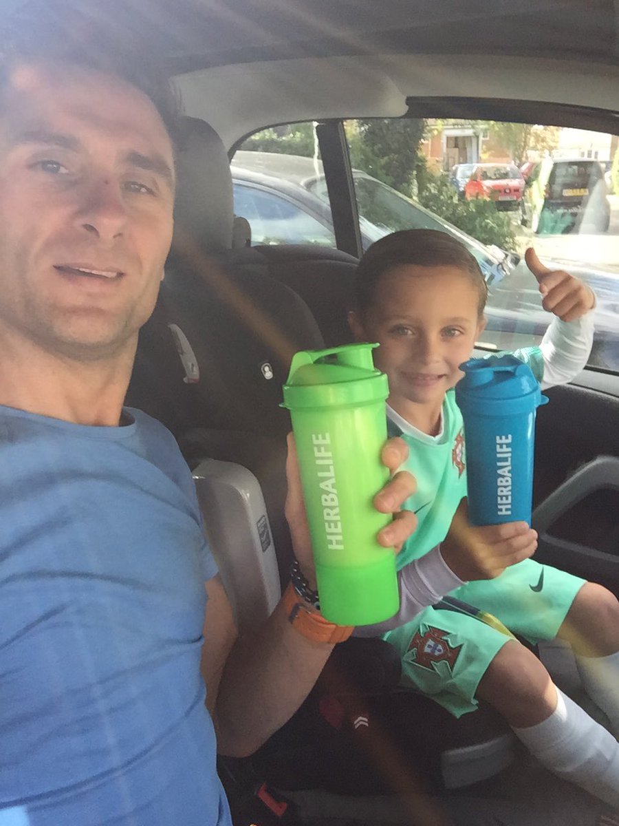 NickyForster221's tweet image. Off to football training with the little man @Herbalife