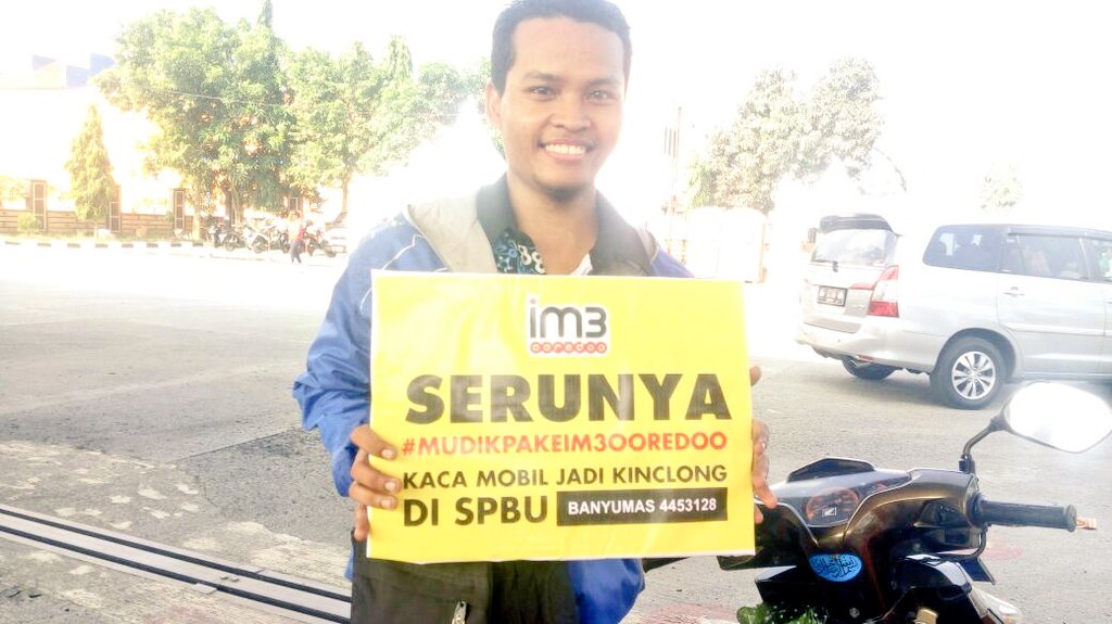 Mau? Temui IM3PitStop di 10 SPBU jalur #mudik2016 #MudikPakeIM3Ooredoo IM3Ooredoo.com/mudik