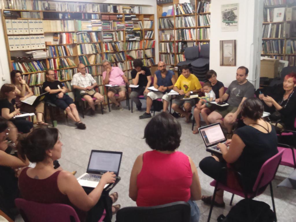 Estamos de encuentro estatal de la PACD repasando nuestro trabajo por nodos y repensando nuestras nuevas estrategias