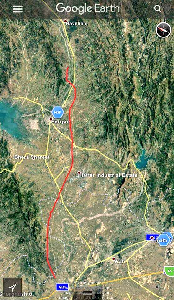 Hazara Motorway Route Map Developing Pakistan Al Twitter: "Hazara Motorway E-35 Route Now Visible In  Google Earth Maps #Cpec #Pakistan #Developing #Hazara #Motorway  Https://T.co/Wrjbh22Iat" / Twitter