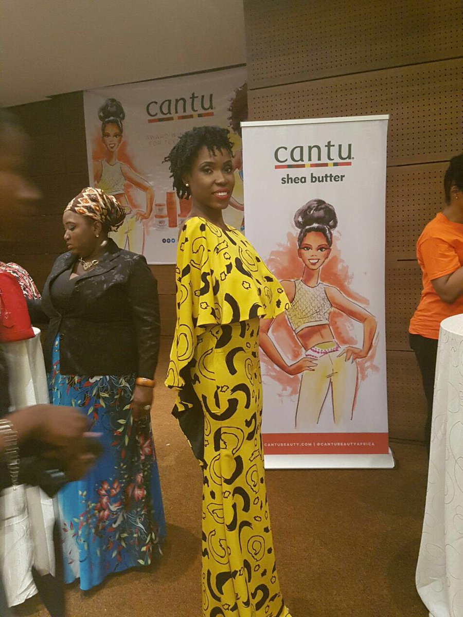 Ascend_TM's tweet photo. @lalaakindoju hosting at the Cantu product launch yesterday. #Cantu #Naturalhair #AscendTM #AscendTalent https://t.co/GiWjPdvgm3