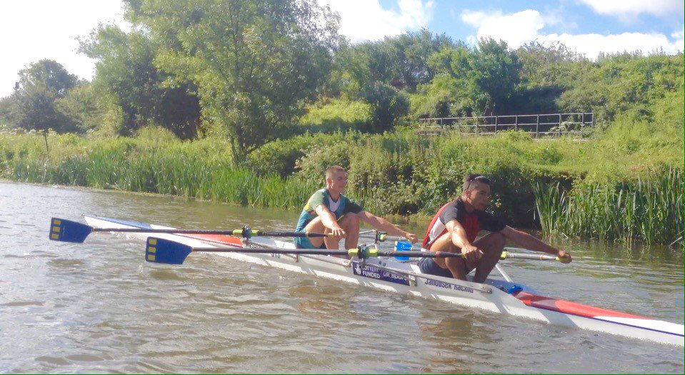 CoachDanHarris's tweet photo. With Henley over, the @CrewBath men's double of Luke Gwenter &amp; Tom Mapp get into training for EUSA on 12th July https://t.co/pJNOCHZZwl