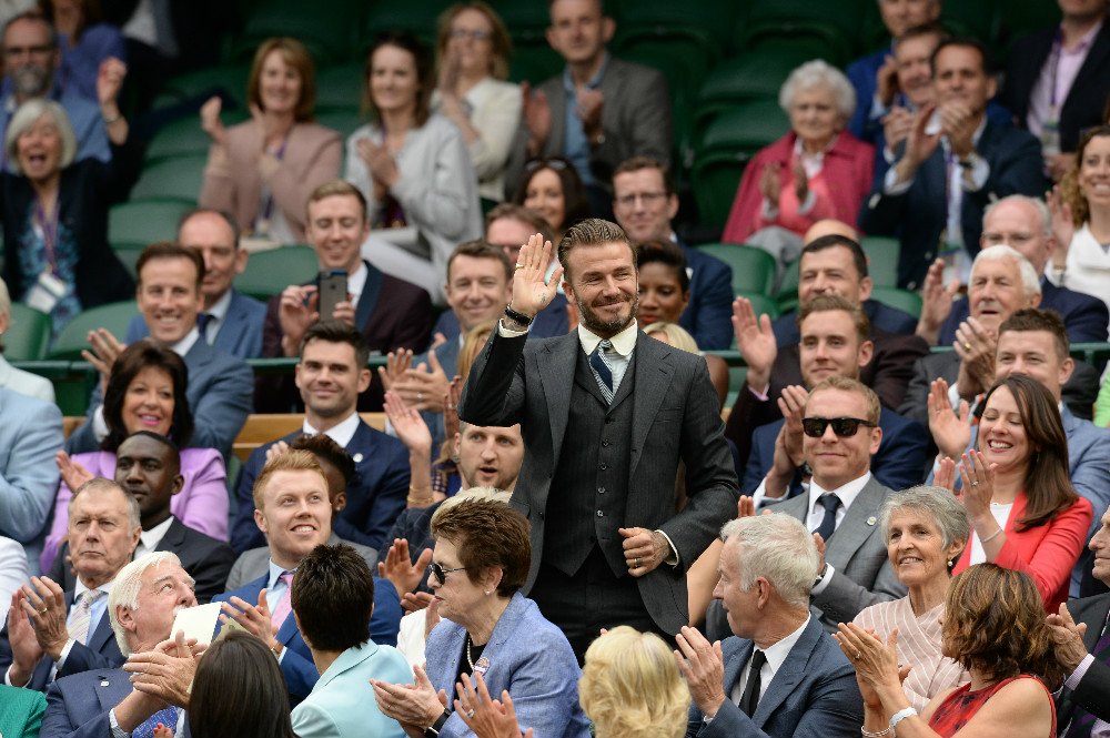 Wimbledon A Crowd Favourite Wherever He Goes David Beckham Is Back In The Royal Box Wimbledon
