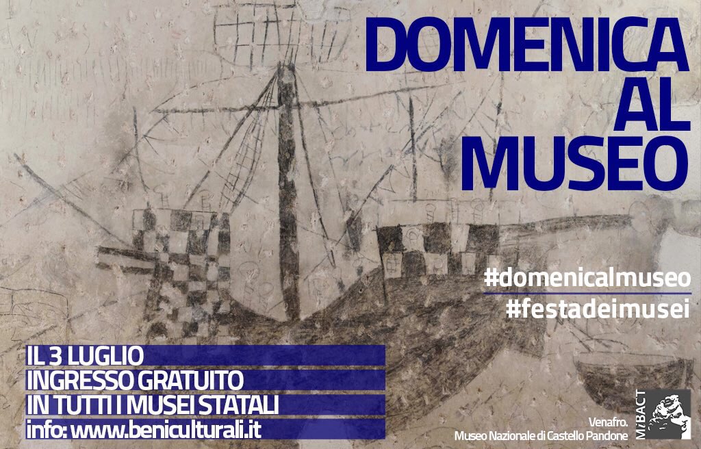 Domani prima domenica del mese #domenicalmuseo MUSEI gratis in tutta Italia beniculturali.it/domenicalmuseo #festadeimusei