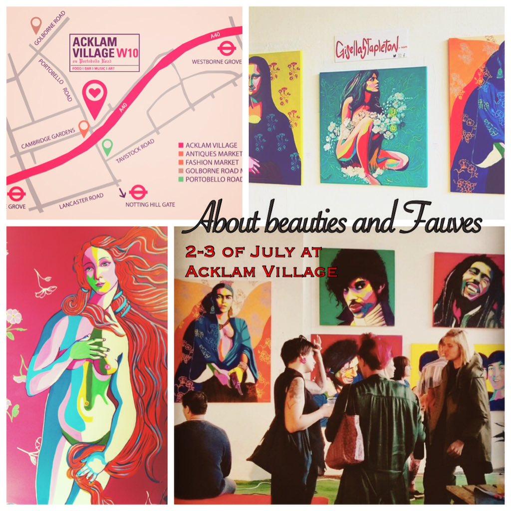 gise_inkillay's tweet photo. Today Saturday2 at @AcklamVillage 6 bands playing from 11-7pm, world street food and my exhibition 😉 don't miss it!! https://t.co/TdnBI2hD5H