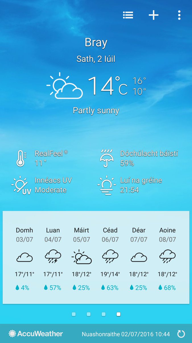 Ooh partly sunny in Bré eh? Grooooovey 😄 #Groove16 Come out sunshine 🌞