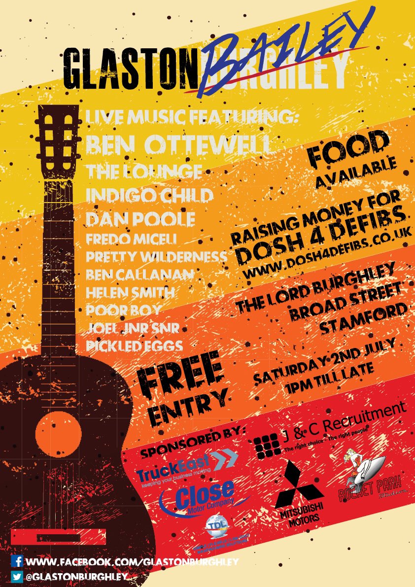 Glastonburghley's tweet photo. Not long now..! The fun starts at one... 🎸🎤🍻🍷✌🏼️ 

#stamford #music #acoustic https://t.co/Es3EZC5pWb